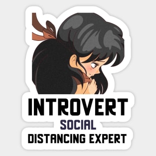 Introvert Social Distancing Expert Sticker